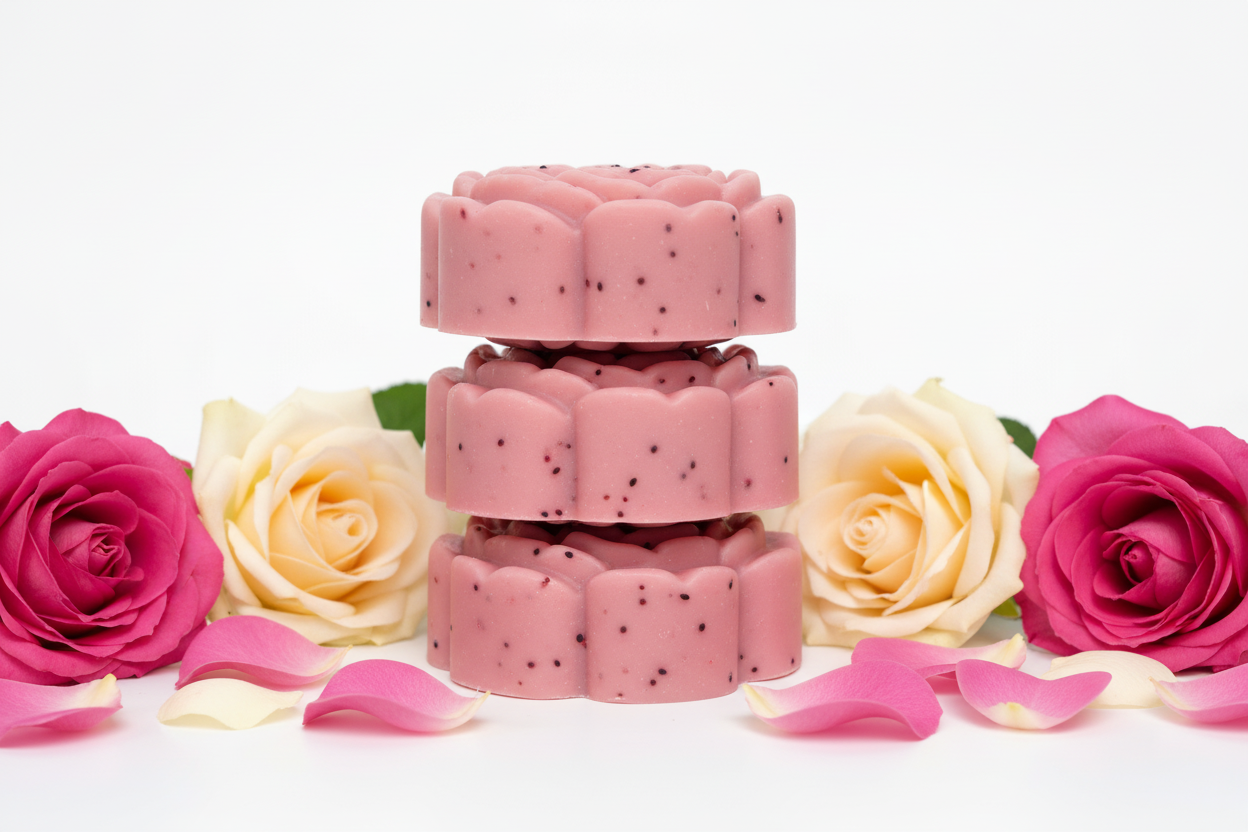 Raspberry & Hibiscus scrub Soap